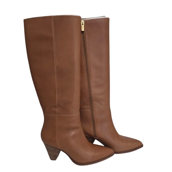 Vince Camuto Buttercup Golden walnuts brown knee high boots with blocked heel - Picture 1 of 11